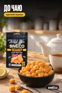 Сир сушений snEco "Чеддер", 14г: до чаю