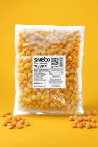 Сир сушений snEco "Чеддер", 500 г: упаковка і продукт