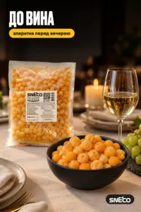 Сир сушений snEco "Чеддер", 500 г: до вина
