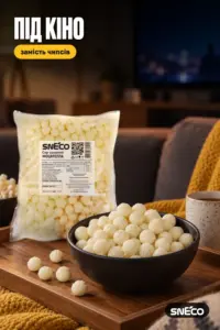 Сир сушений snEco "Моцарелла", 500г: під кіно