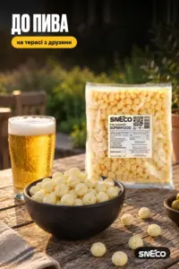 Сир сушений snEco "Суперфуд", 500 г: до пива