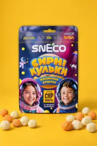 Сир сушений snEco "Космічний", 28г: упаковка і продукт