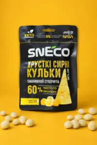 Сир сушений snEco "Суперфуд", 28г: упаковка і продукт