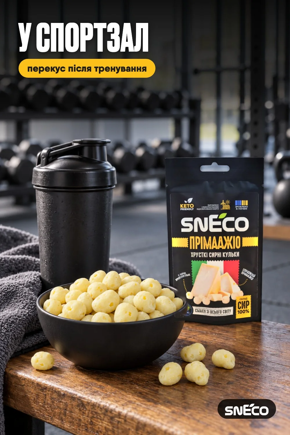 Сир сушений snEco "Прімаджіо", 14г 18 Сир сушений snEco "Прімаджіо", 14г: у спортзал