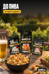 Набір "SMALL" (5 упаковок) "Сир сушений snEco 14г": до пива