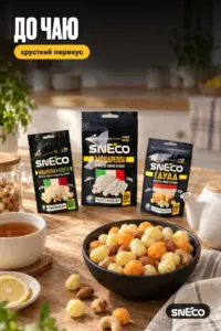 Набір "SMALL ALL" (10 упаковок) "Сир сушений snEco + горіхи 14/20г": до чаю