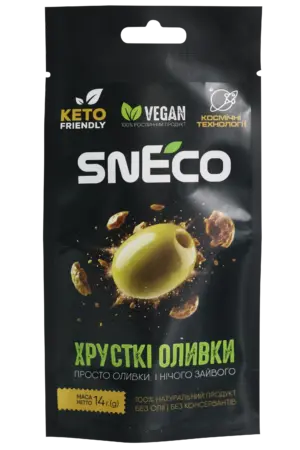 Dried snEco Olives “Crispy Green”, 14 g