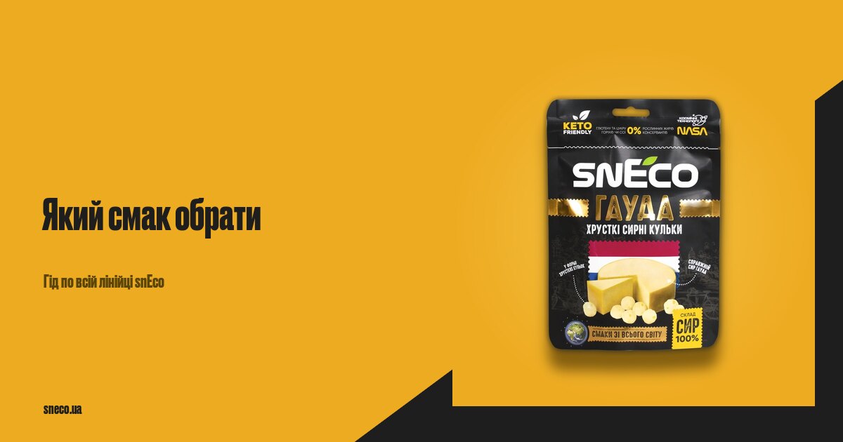 Обкладинка гіда по смаках сушеного сиру snEco