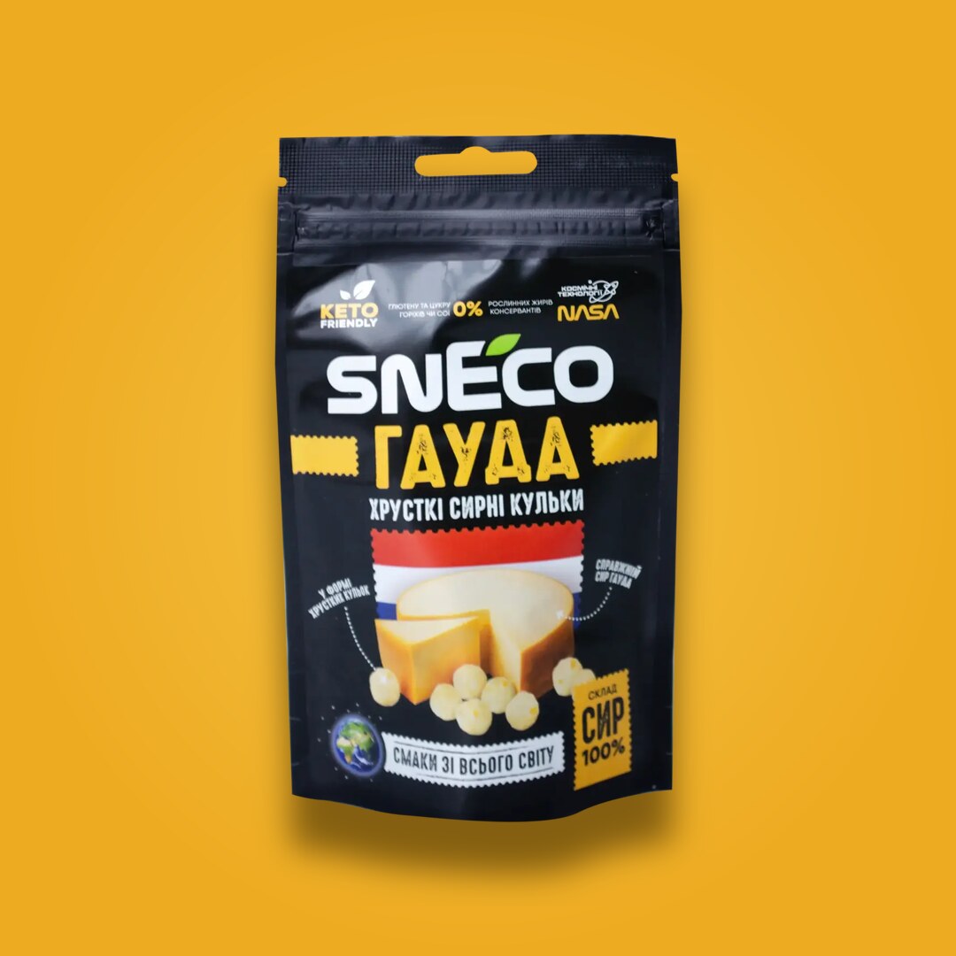 Міні-пачка сушеного сиру snEco Гауда 14 г